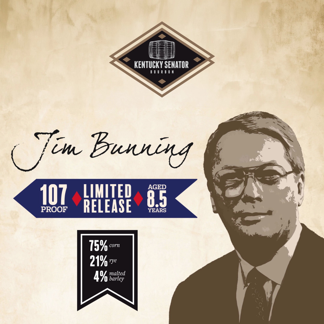 Kentucky Senator Release #7 Jim Bunning 8.5-Year 107 Proof Bourbon 750ml